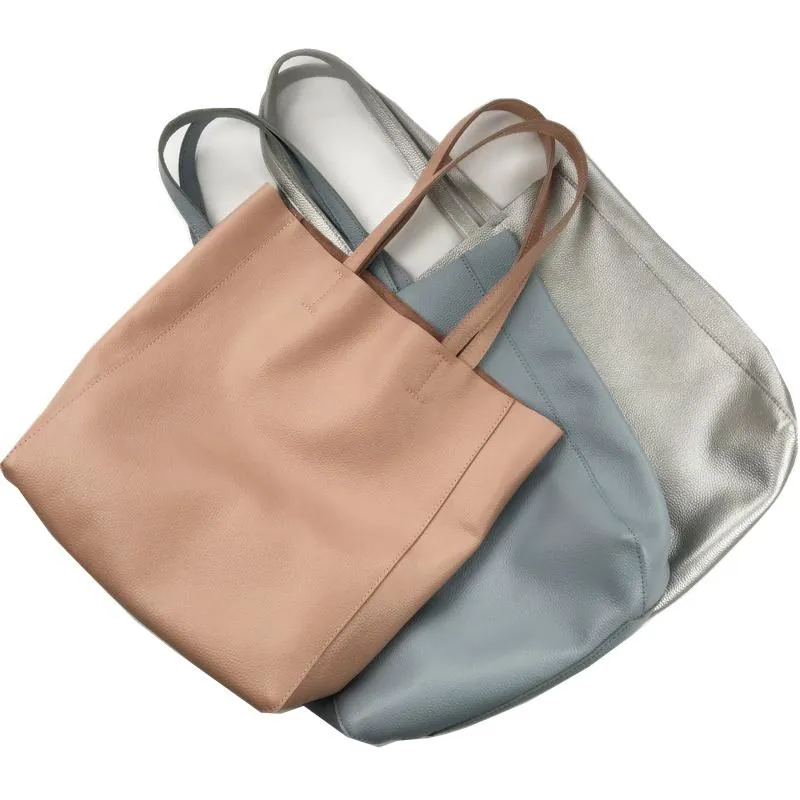 Fashion Womens Pink Leather Vertical Tote Bags Pink Shoulder Tote Bags Pink Handbags Tote For Women