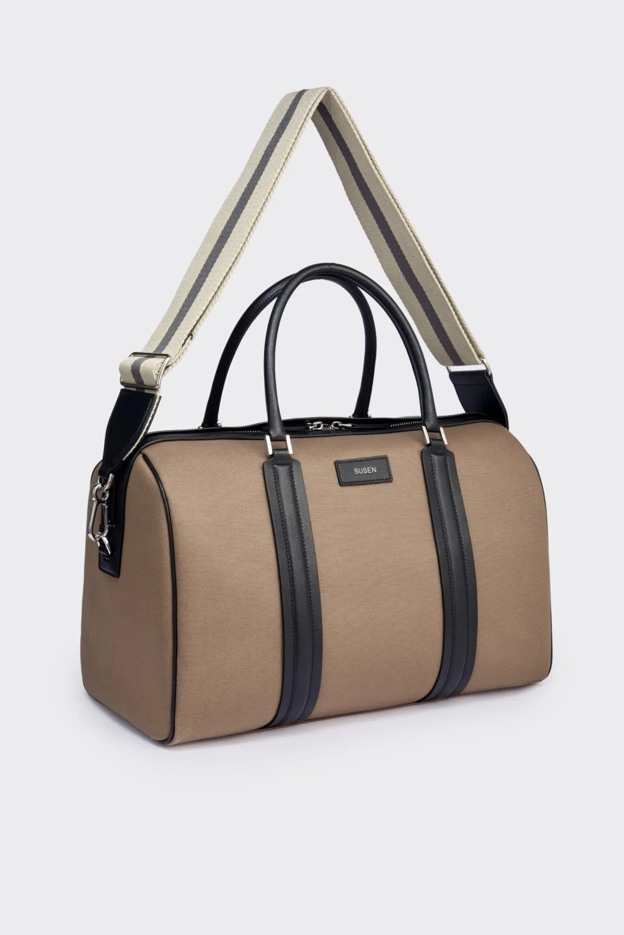 Gabriel  Large Canvas Travel Bag  - Mocha