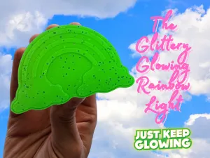 GLOW IN THE DARK GLITTER RAINBOW LIGHT