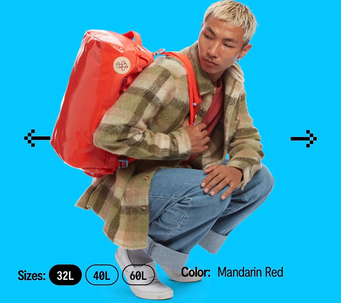 Go Bag (Mini 32 L ) - Baboon To The Moon - Orange