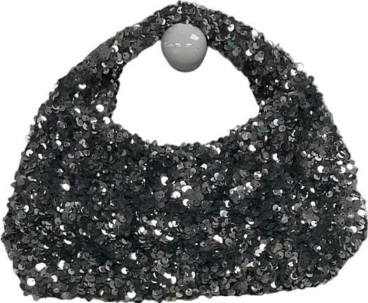 H&M Metallic Sequined Handbag One Size