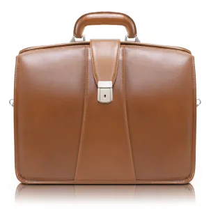 HARRISON | 17" Leather Partners Laptop Briefcase