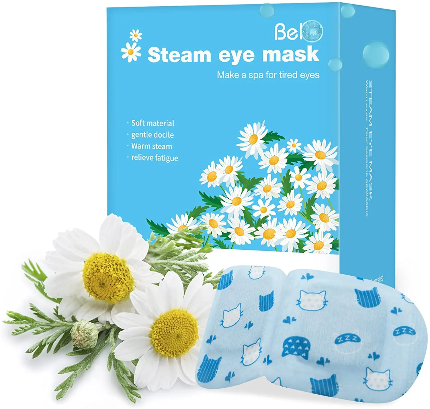 Heated Eye Mask, 16 Packs Eye Masks for Dark Circles and Puffiness Dry Eyes Stress Relief Disposable Steam Eye Mask, Works Better with Eye Cream, Portable for Beauty Personal Care - Unscented
