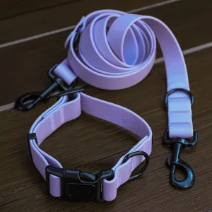 Heather Purple Leash and Collar Set
