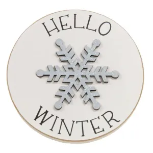 Hello Winter Mini Easel Sign