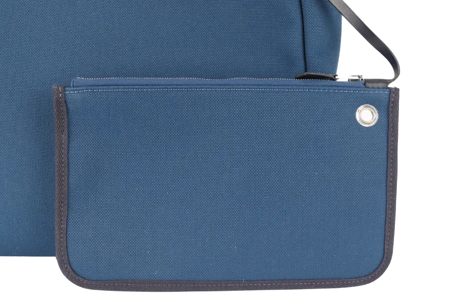HERMES HERBAG A DOS ZIP RETOURNE TILT STAMP Z (2021) NAVY BLUE TOILE CANVAS & BLACK HUNTER LEATHER PALLADIUM HARDWARE STAMP Z (2021) WITH LOCK&KEYS, POUCH, DUST COVER AND BOX