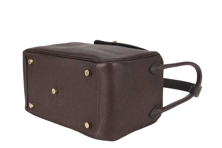 HERMES LINDY 26 ROUGE SELLIER CLEMENCE GOLD HARDWARE STAMP Z (YEAR 2021) WITH DUST COVER, RAINCOAT AND BOX