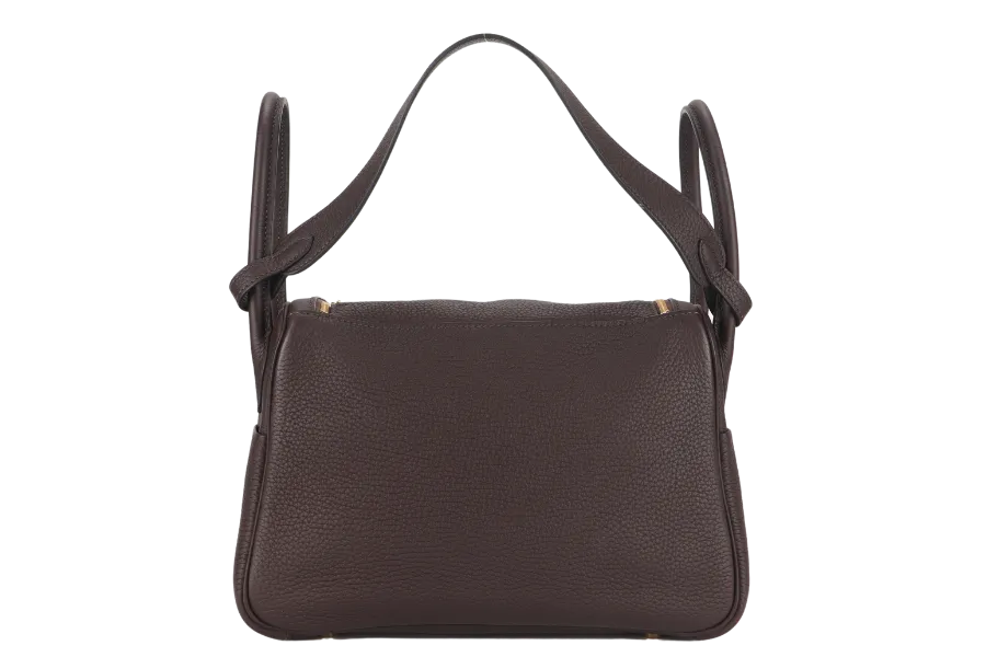HERMES LINDY 26 ROUGE SELLIER CLEMENCE GOLD HARDWARE STAMP Z (YEAR 2021) WITH DUST COVER, RAINCOAT AND BOX