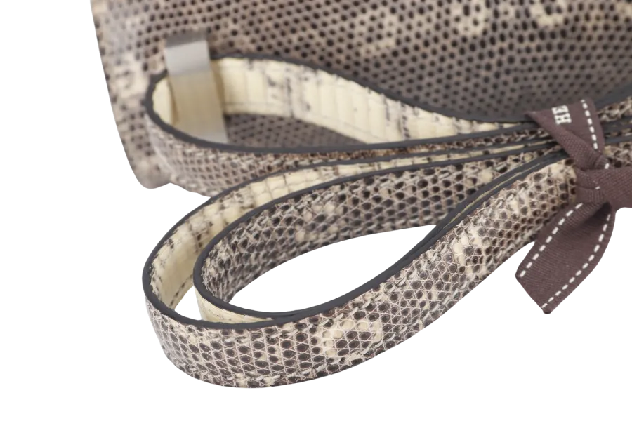HERMES MOSAIQUE MINI 17 STAMP D (YEAR 2019) OMBRE LIZARD SILVER HARDWARE WITH DUST COVER