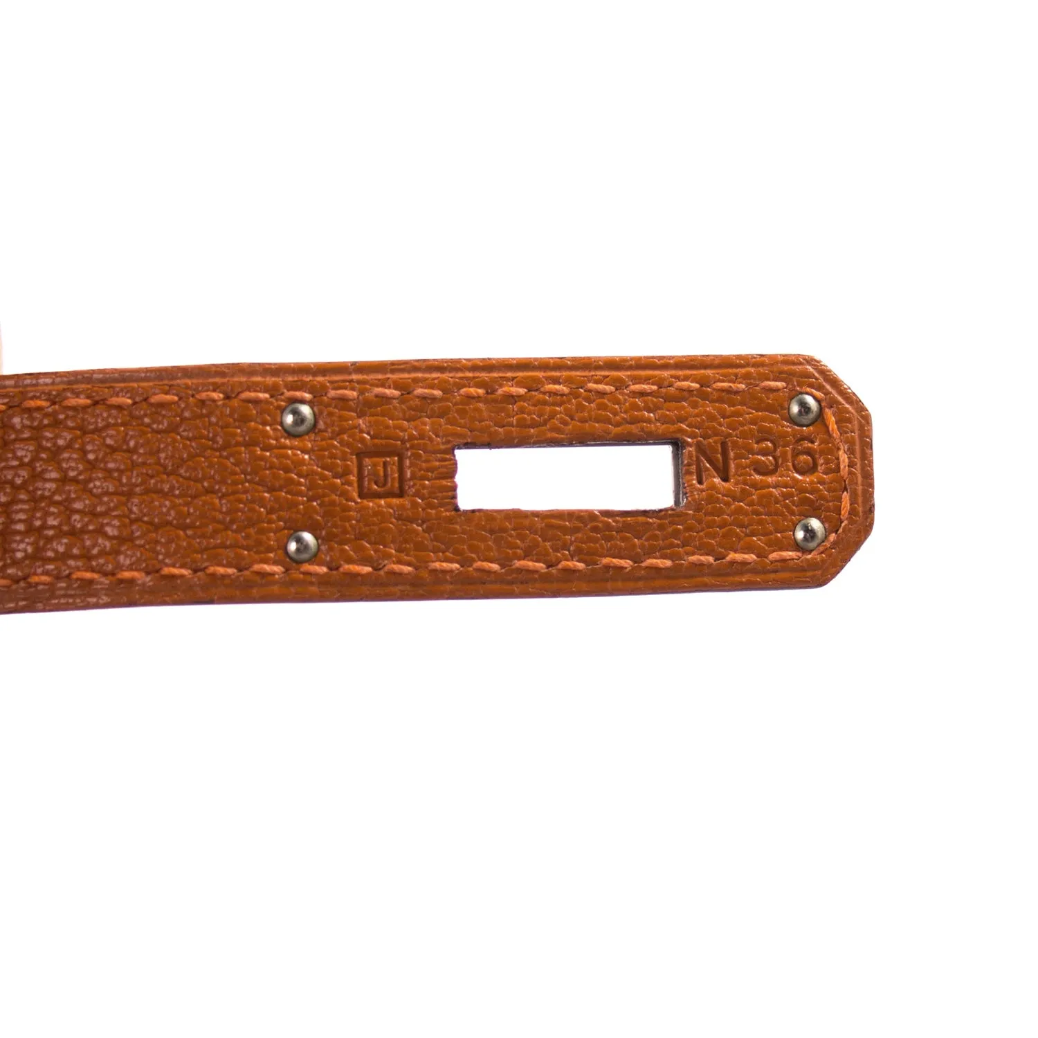 Hermès Kelly 28 Sellier Orange Chevre Mysore