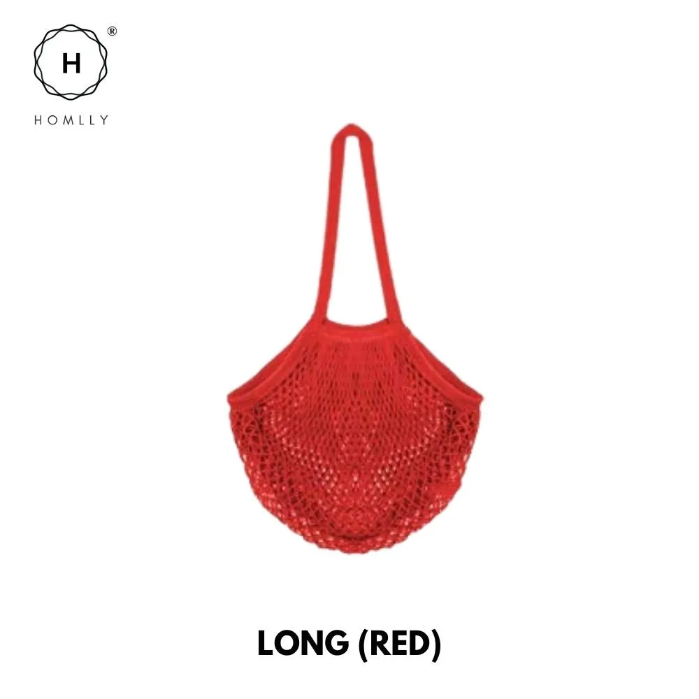 Homlly Cotton Mesh Farmer Tote Bag