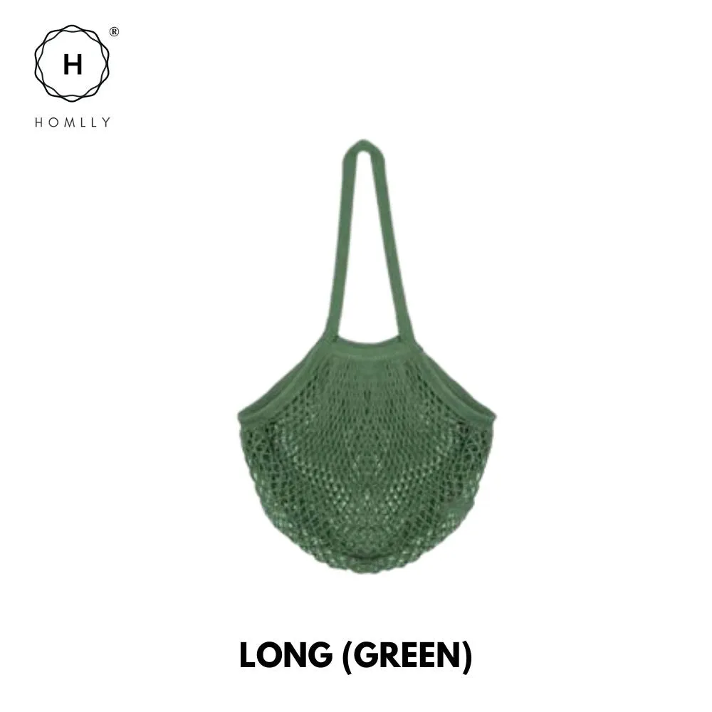 Homlly Cotton Mesh Farmer Tote Bag