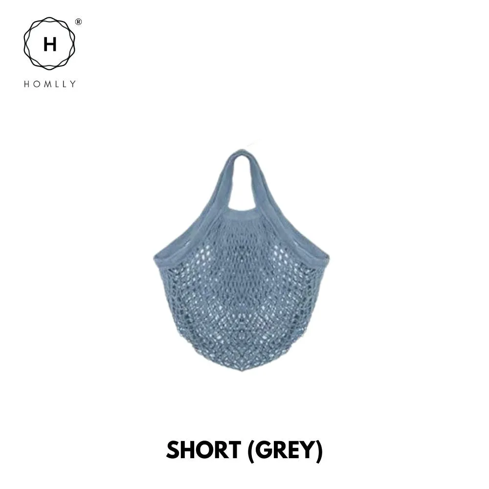 Homlly Cotton Mesh Farmer Tote Bag