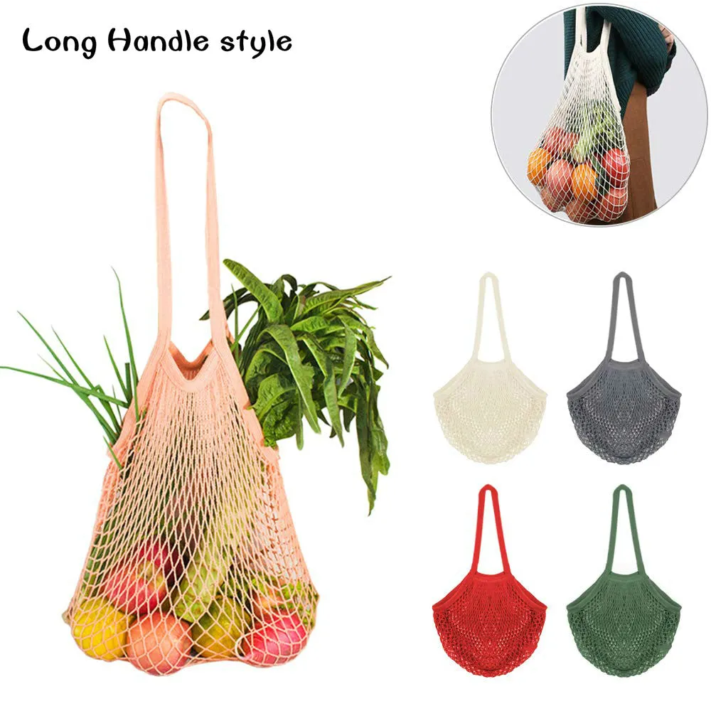 Homlly Cotton Mesh Farmer Tote Bag