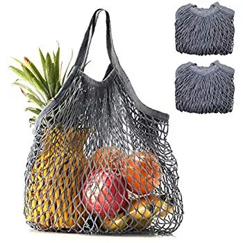 Homlly Cotton Mesh Farmer Tote Bag