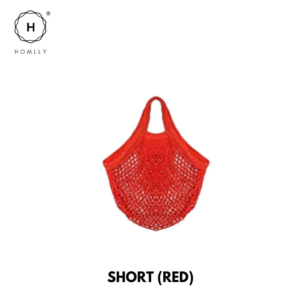 Homlly Cotton Mesh Farmer Tote Bag