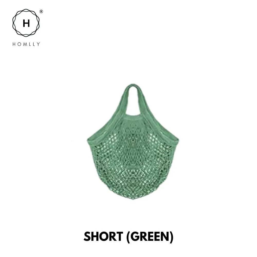 Homlly Cotton Mesh Farmer Tote Bag