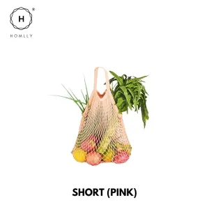 Homlly Cotton Mesh Farmer Tote Bag