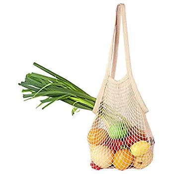 Homlly Cotton Mesh Farmer Tote Bag