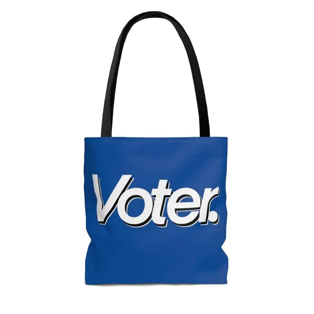 I Am a Voter AOP Tote Bag Blue