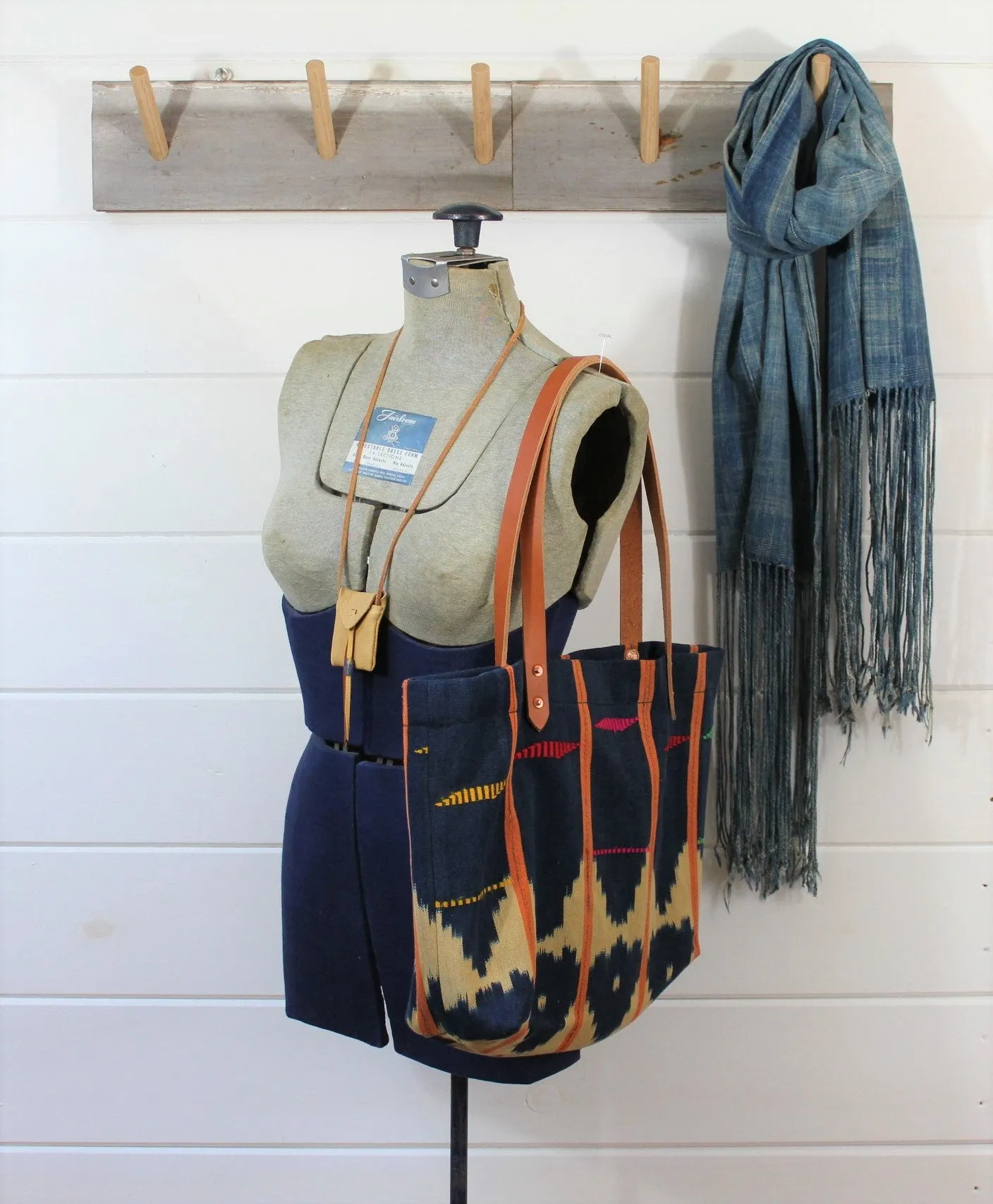 Indigo Ikat Tote