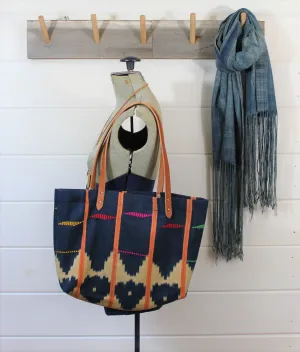 Indigo Ikat Tote