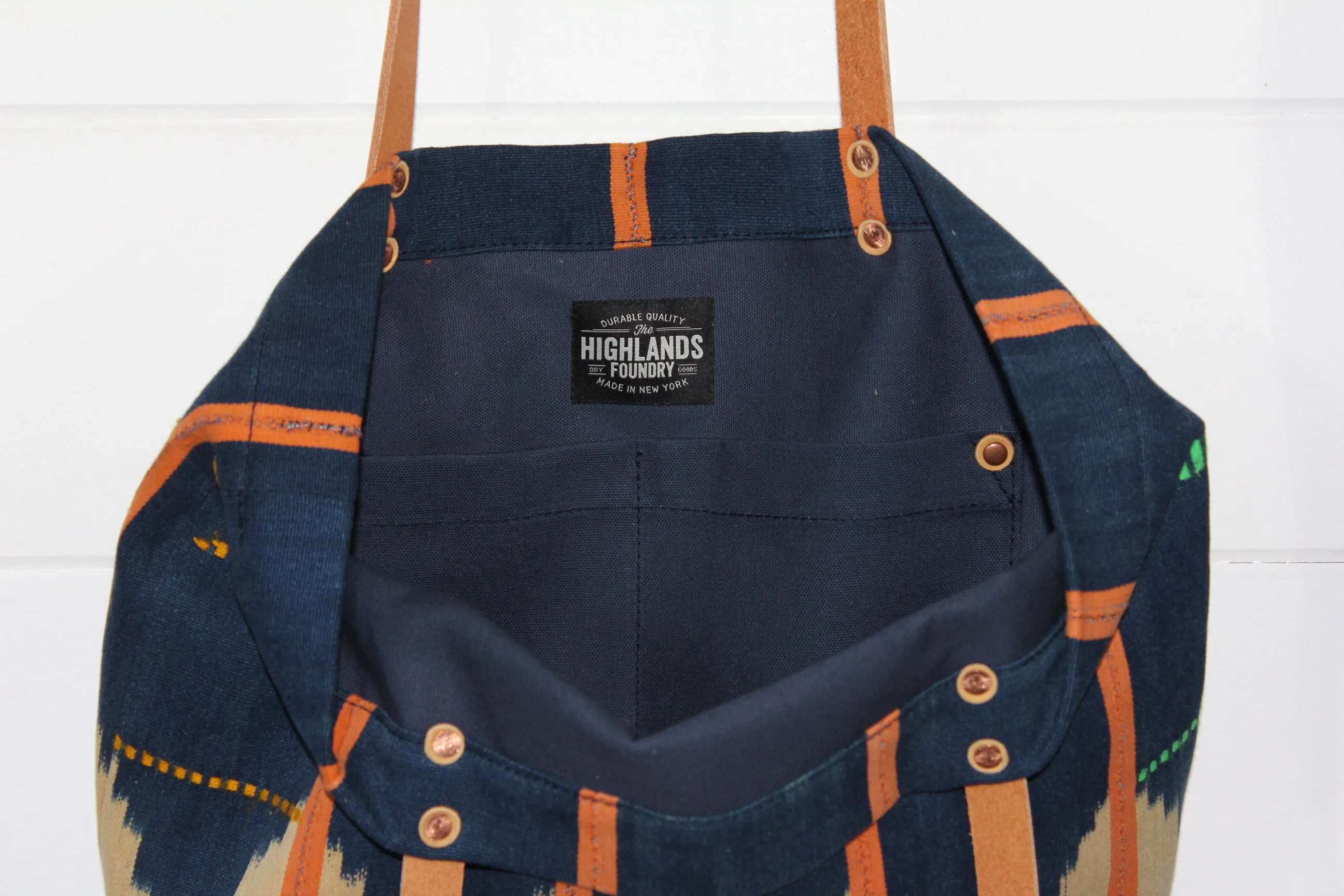 Indigo Ikat Tote