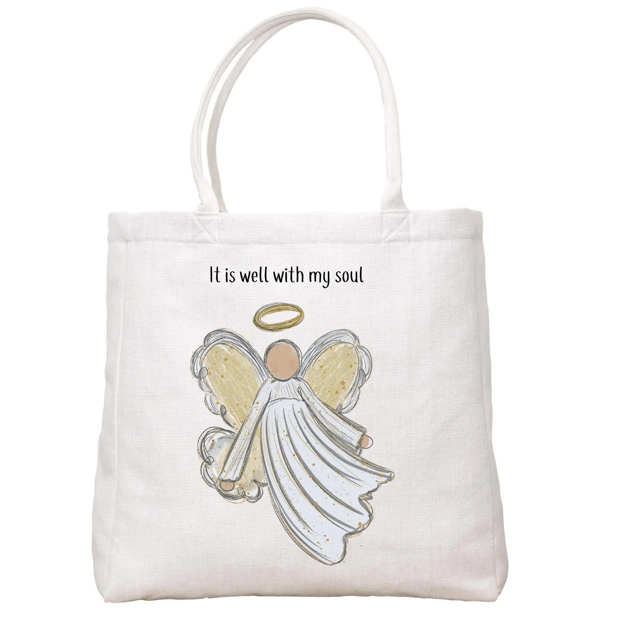 It Is Well Angel Tote Bag
