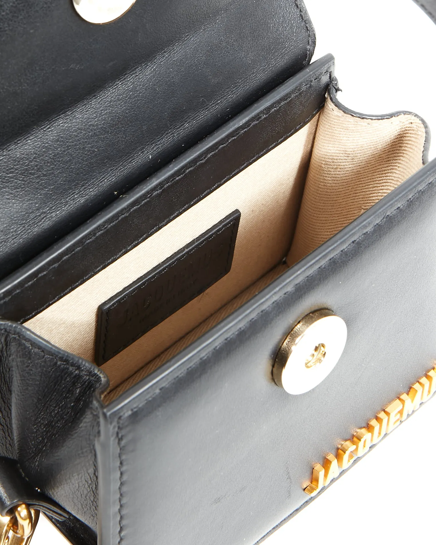 Jacquemus Black Leather Mini Chiquito Bag