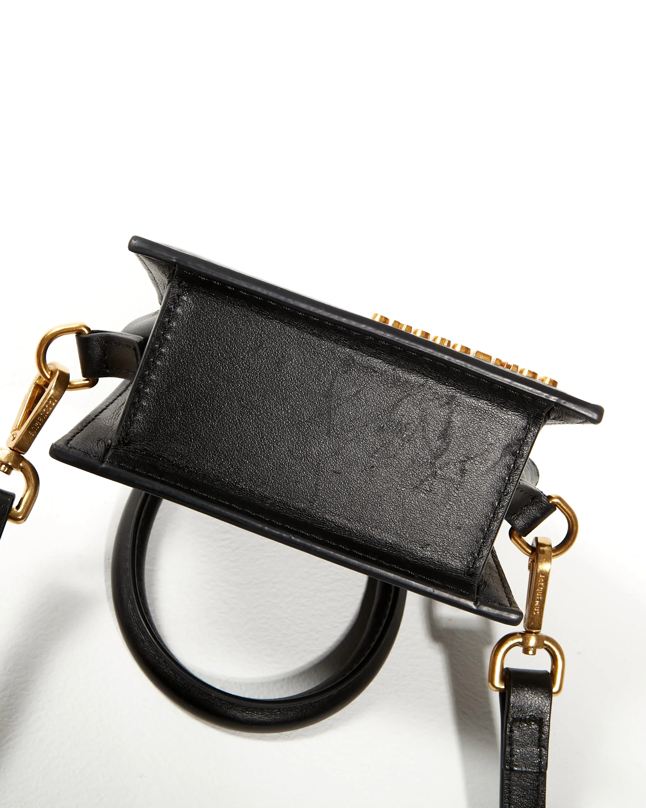 Jacquemus Black Leather Mini Chiquito Bag