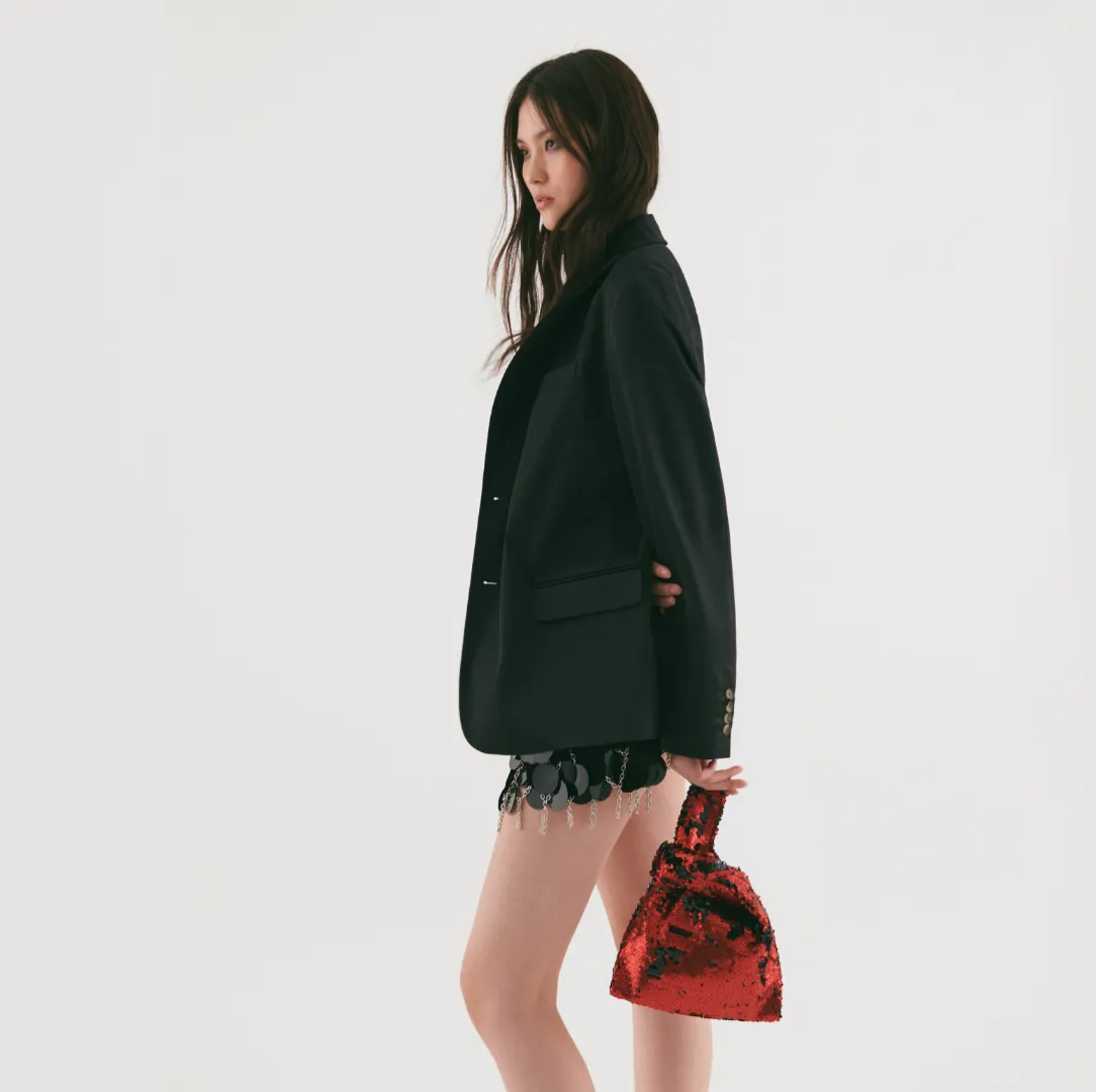 Jade In Red/ Black Sequin