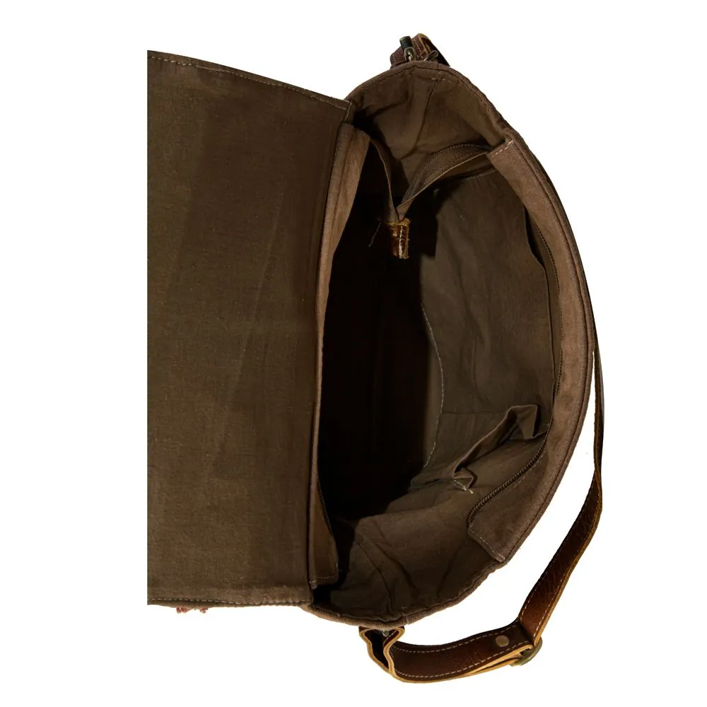 Just Like Home Accent Stitch Shoulder Bag