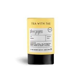 Lemon Ginger Mini Tea Tube (5 tea bags)