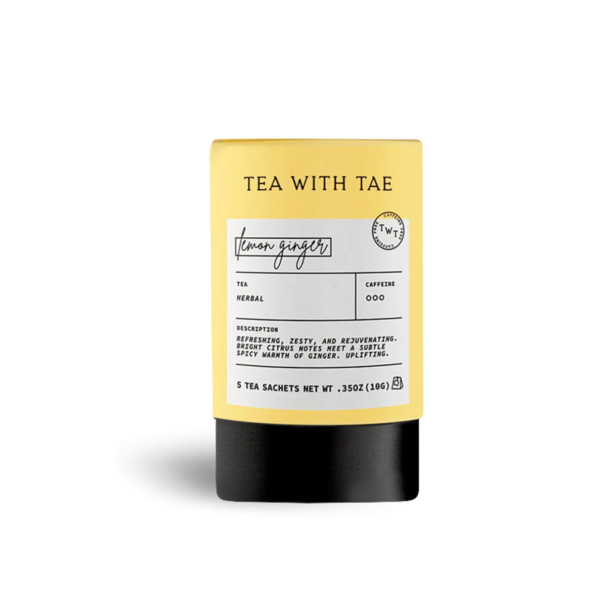 Lemon Ginger Mini Tea Tube (5 tea bags)