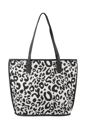 LEOPARD PRINT TOTE BAG