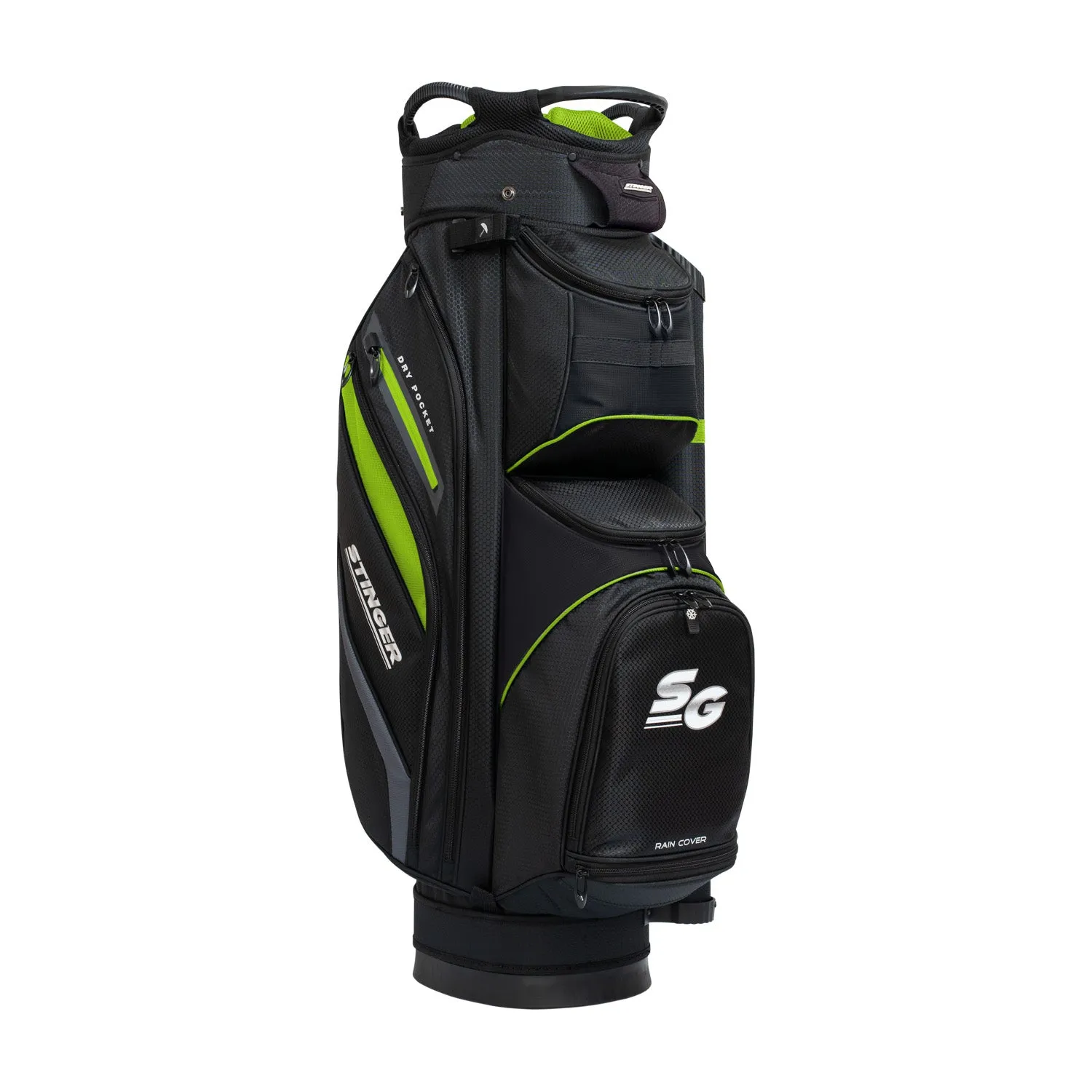 Light Weight Premium Golf Bag - Black/Lime