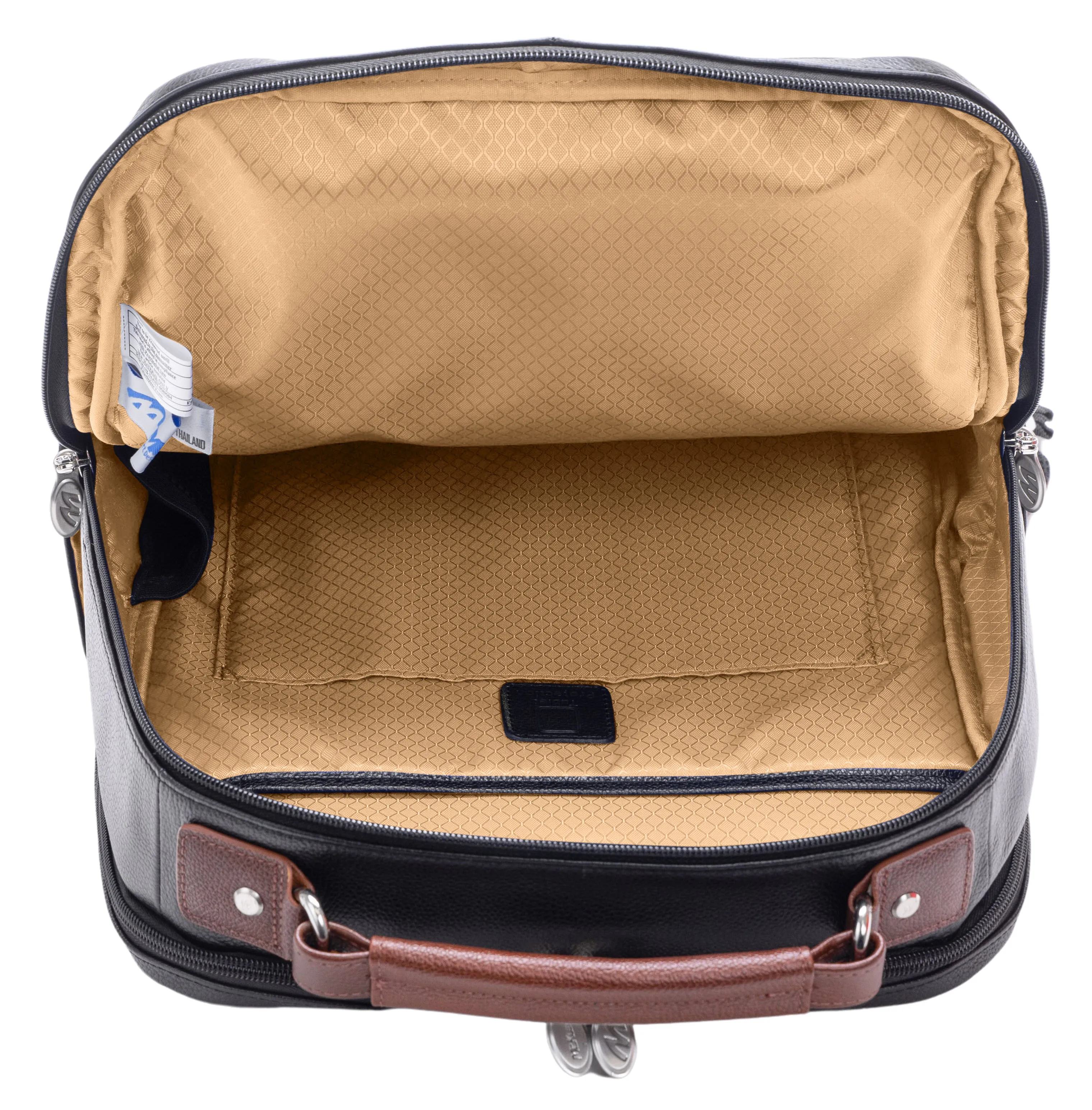 LOGAN | 17” Leather Two-Tone Laptop Backpack