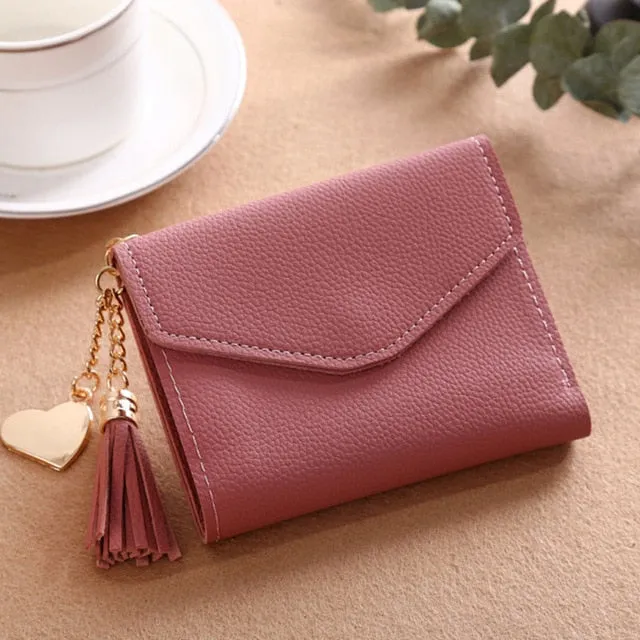 Long Wallet Women Purses Tassel Fashion Coin Purse Card Holder Wallet