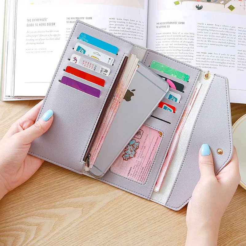 Long Wallet Women Purses Tassel Fashion Coin Purse Card Holder Wallet