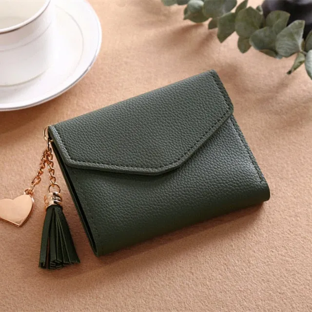 Long Wallet Women Purses Tassel Fashion Coin Purse Card Holder Wallet