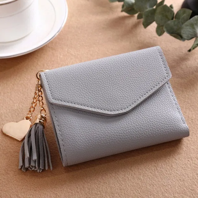Long Wallet Women Purses Tassel Fashion Coin Purse Card Holder Wallet