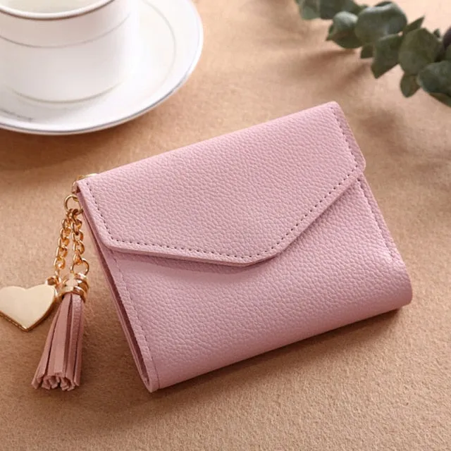 Long Wallet Women Purses Tassel Fashion Coin Purse Card Holder Wallet