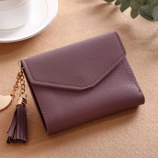 Long Wallet Women Purses Tassel Fashion Coin Purse Card Holder Wallet