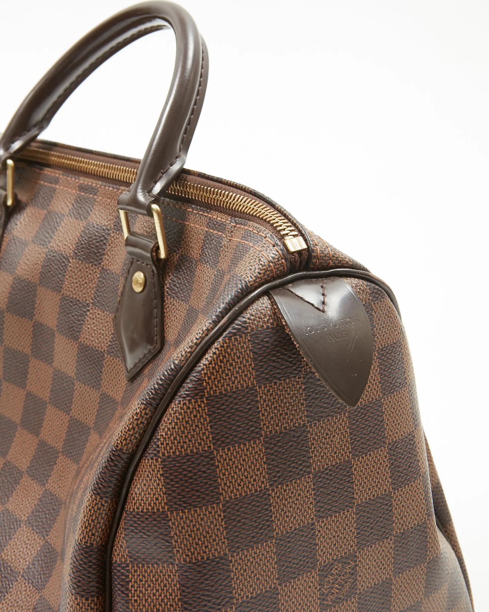Louis Vuitton Damier Ebene Canvas Speedy 30 Bag