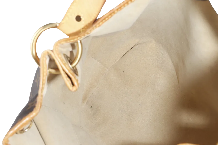 LOUIS VUITTON GALLERIA PM MONOGRAM CANVAS HOBO BAG GOLD HARDWARE WITH DUST COVER