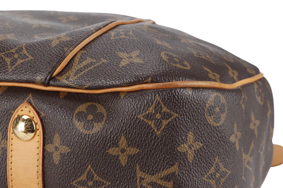 LOUIS VUITTON GALLERIA PM MONOGRAM CANVAS HOBO BAG GOLD HARDWARE WITH DUST COVER