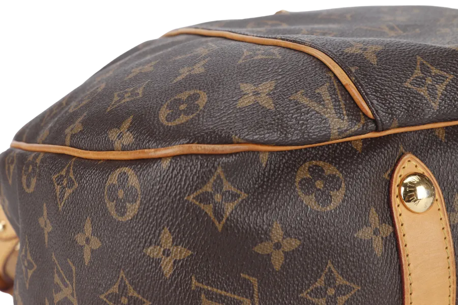 LOUIS VUITTON GALLERIA PM MONOGRAM CANVAS HOBO BAG GOLD HARDWARE WITH DUST COVER