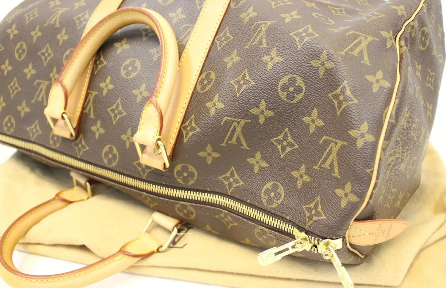 LOUIS VUITTON Keepall 45 Monogram Canvas Duffle Travel Bag