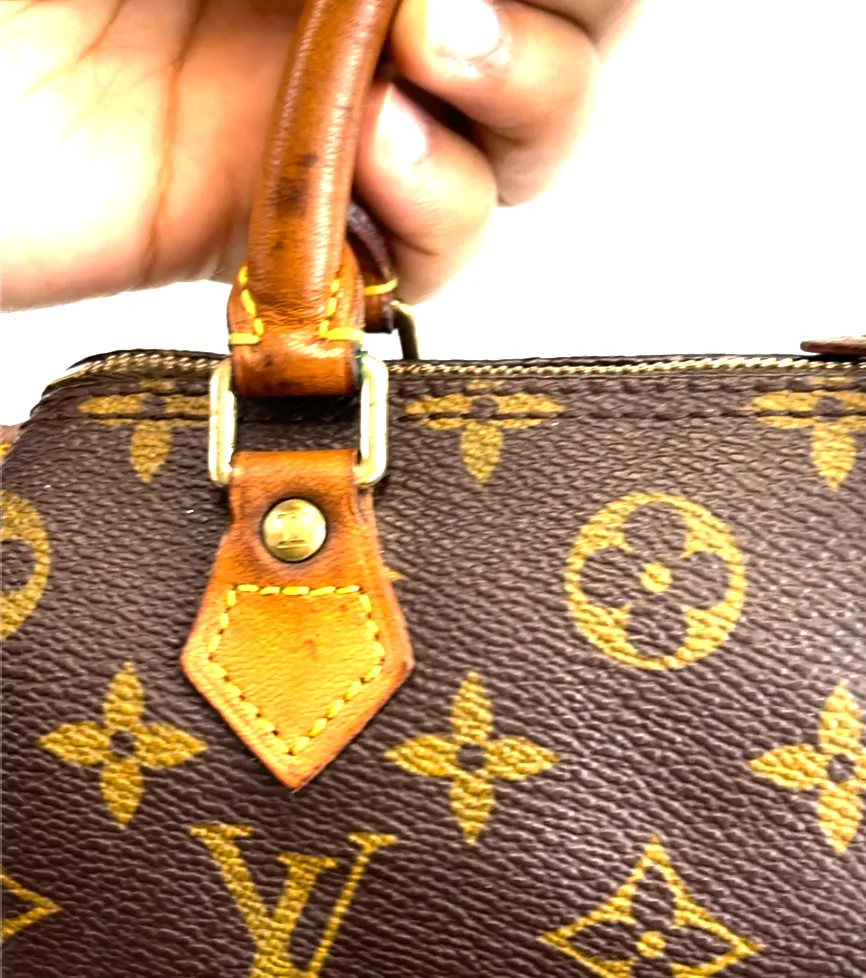 Louis Vuitton - Mini Speedy - Brown Monogram Top Handle Bag