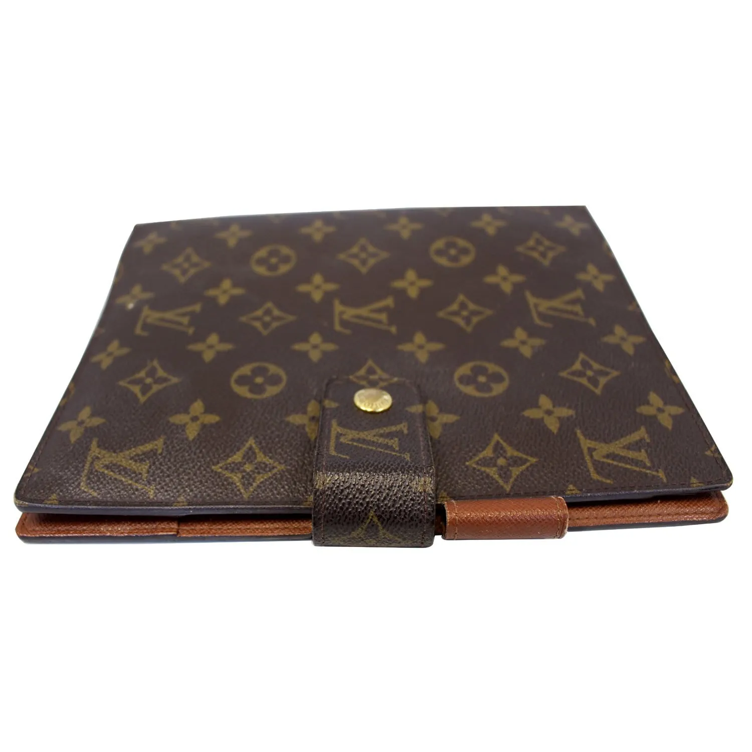 LOUIS VUITTON Monogram Canvas Brown Agenda GM Day Planner Cover